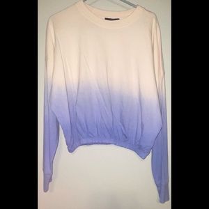 Large Forever 21 Cropped Long Sleeved Shirt